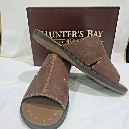 sandalias de hombre marca hunter bay , color marron .