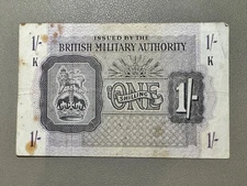 🇬🇧 British Military Authority One Shilling Occupation Note WWII