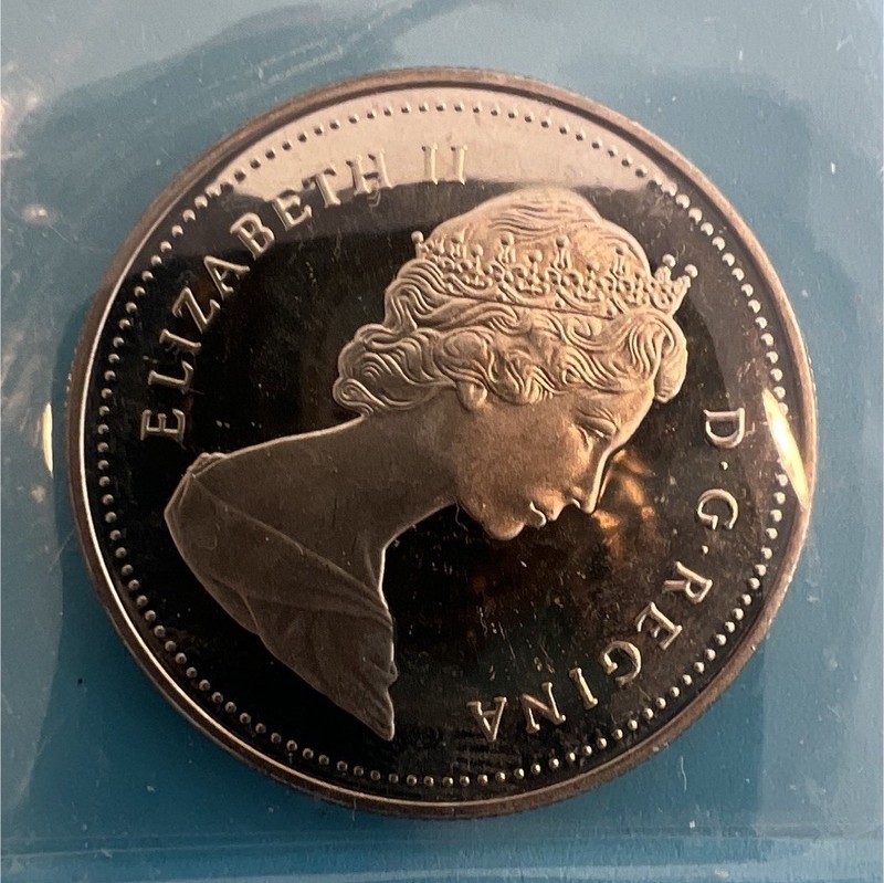 1988 Canada $1 Dollar Coin Les Forges du Saint-Maurice Ironworks