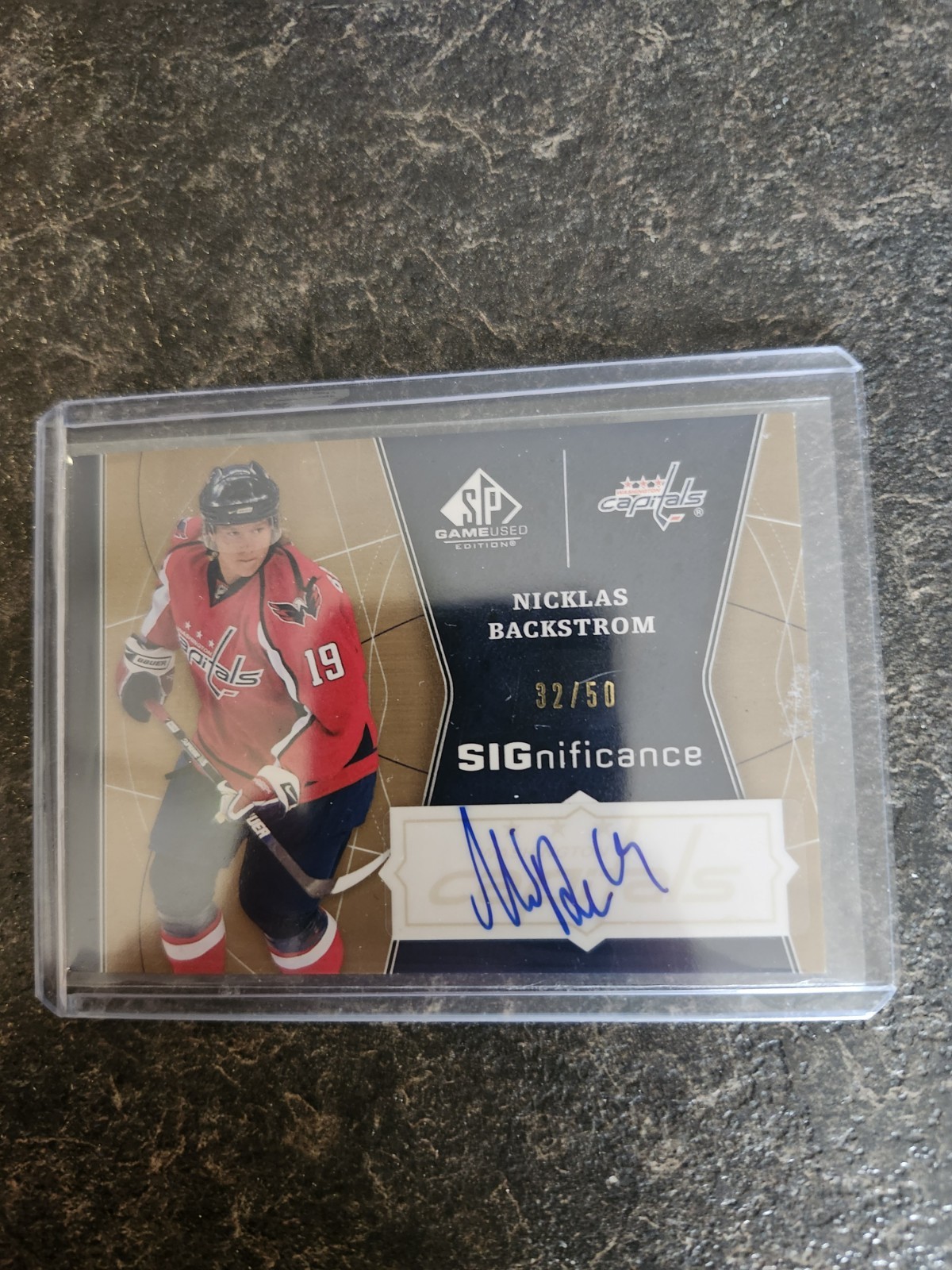 2009-10 Upper Deck SP Game Used Significance Auto 32/50 Nicklas Backstrom SIG-NB