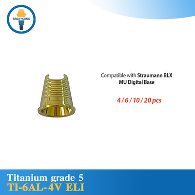 4/6 PCS Digital Ti Base for Multi unit D4.6 compatible with Straumann ITI BLX