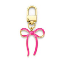 Black Bow Keychains For Women Cute Bow Keyrings Charms Handbag Car Key Rose Red