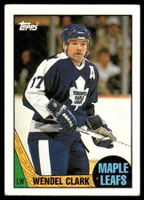 1987-88 Topps WENDEL CLARK #12 Toronto Maple Leafs