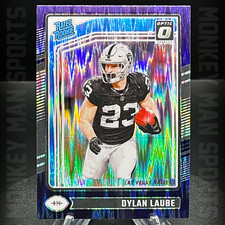 2024 Optic - Dylan Laube Rated Rookie RC - #230 PURPLE SHOCK HOLO RAIDERS MINT
