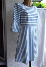 Hugo Boss Sommer-Kleid 36 hell-blau weiß top...