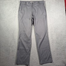 Nike Golf Pants Mens 34x34 Gray Dri-Fit Stretch Performance Active Lightweight