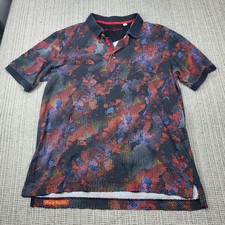 Robert Graham Polo Shirt Mens Large Multicolor Abstract Graphic Classic Fit
