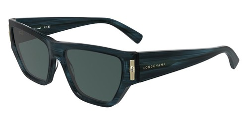 Longchamp LO774S Sunglasses Female Striped Blue 54mm New 100% Authentic - 第 2/7 張圖片