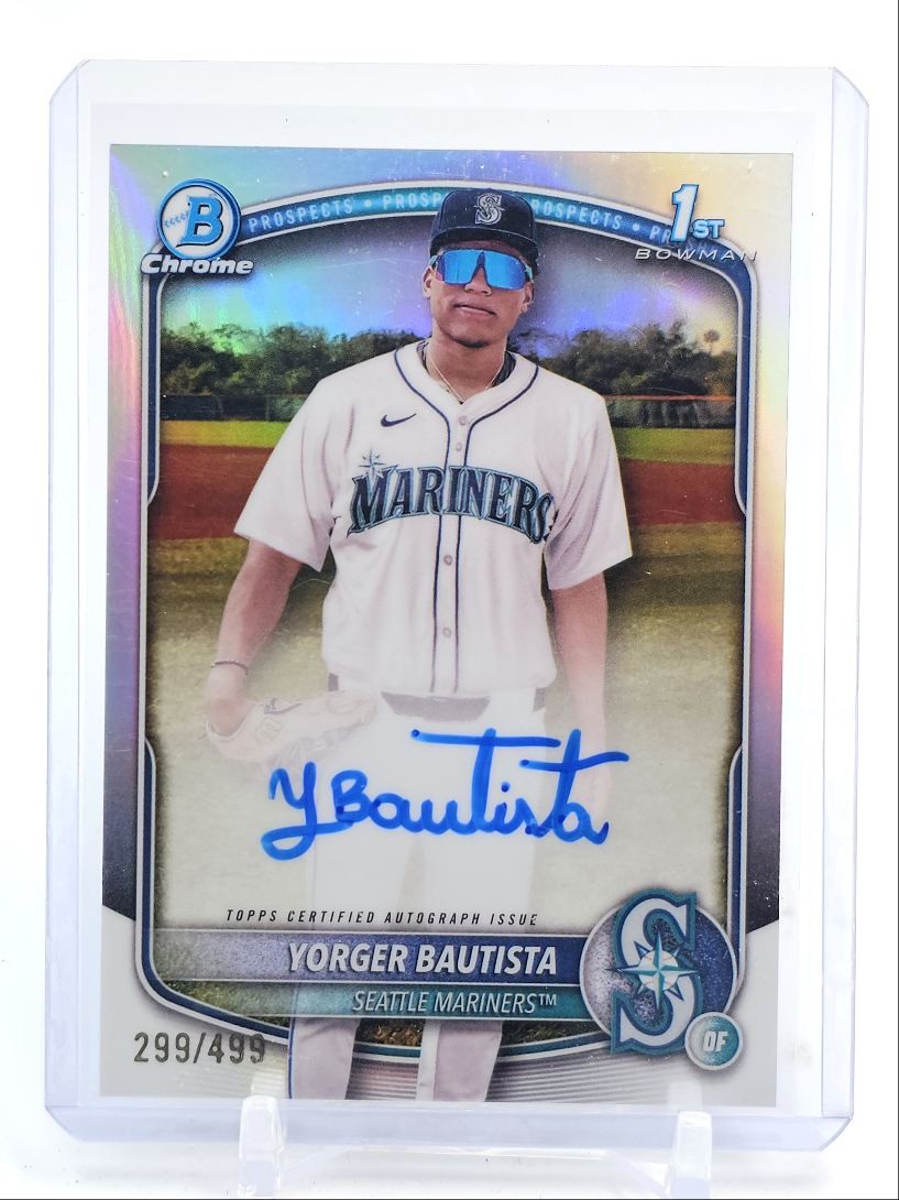 YORGER BAUTISTA 2025 BOWMAN CHROME 1ST REFRACTOR AUTOGRAPH AUTO /499 Q2754