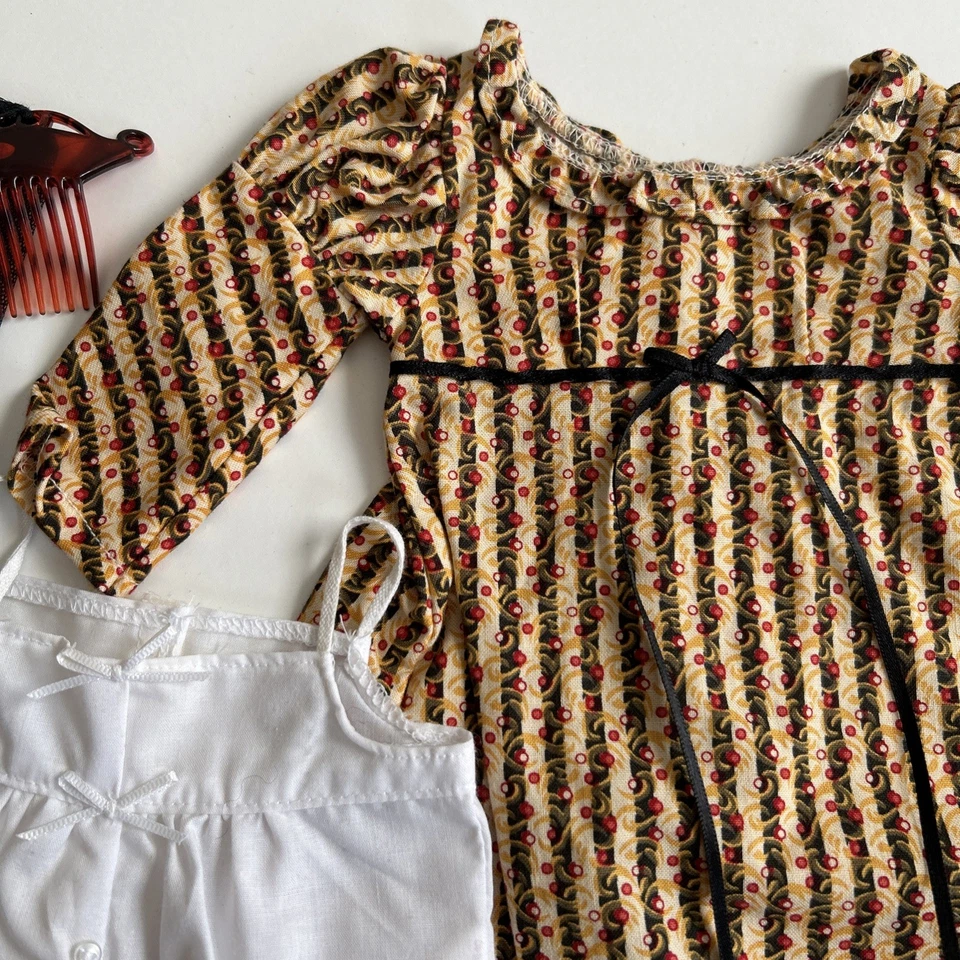 Vestido de Navidad de Josefina de la década de 1990 American Girl Pleasant Company conjunto mantilla Foto 3 de 4