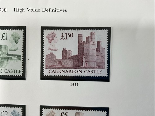 GB MNH Castles High Values To £5 J801 - Imagen 3 de 14