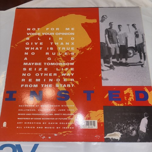 Insted / What We Believe 1990 US Original Hardcore LP Epitaph Records E 864081 - Picture 2 of 16