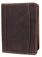 Schreibmappe Greenburry Vintage Leder A4 Braun Vertretermappe 33 5X26X2 5Cm Deko