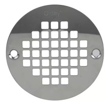 4 in. Round Screw-In Stainless Steel Shower Drain Cover