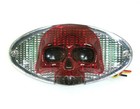 LED Motorcycle Taillight 3-D Skull Cateye Brand New L.E.D. Tail Light Assembly