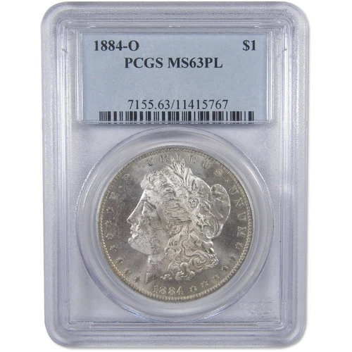1884 O Morgan Dollar MS 63 PL PCGS Silver Proof-Like SKU:I18216
