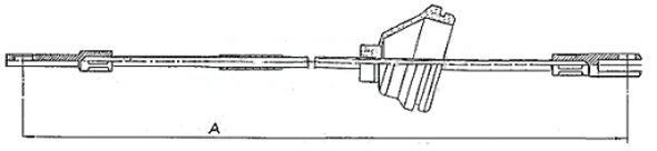 METZGER 10.818 Cavo Freno COFLE, posteriore Dx - Immagine 2