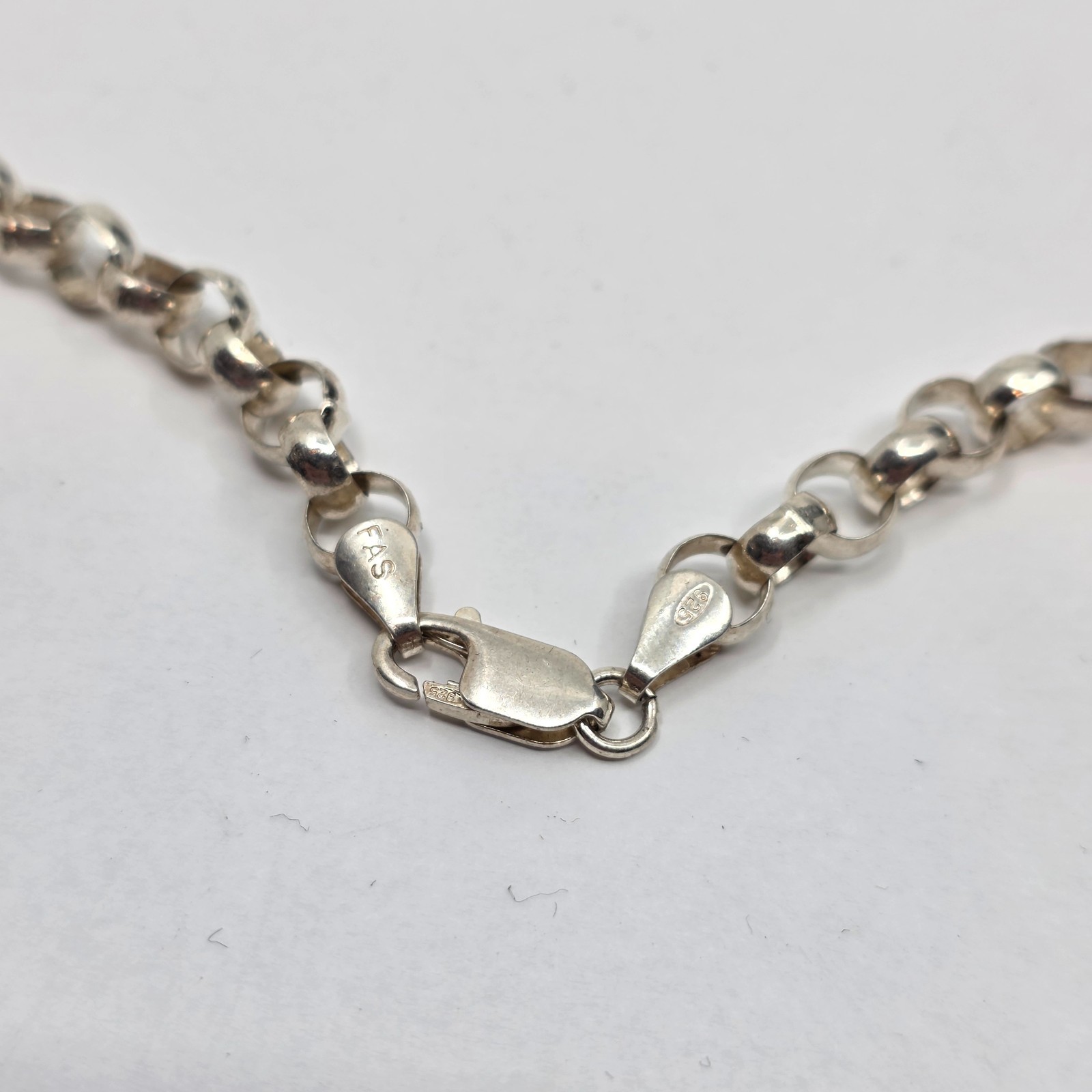 Unique Circular Link Sterling Silver 925 Necklace… - image 6