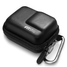 Black PU Mini Carrying Protective Hard Shell Travel Storage Case Compatible