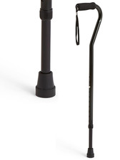 Medline Aluminum Offset Walking Cane for Seniors Adults Is Portable and Lightw