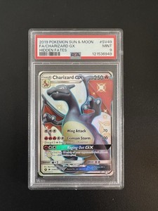 Charizard GX SV49/SV94 Hidden Fates Full Art Holo Card PSA 9