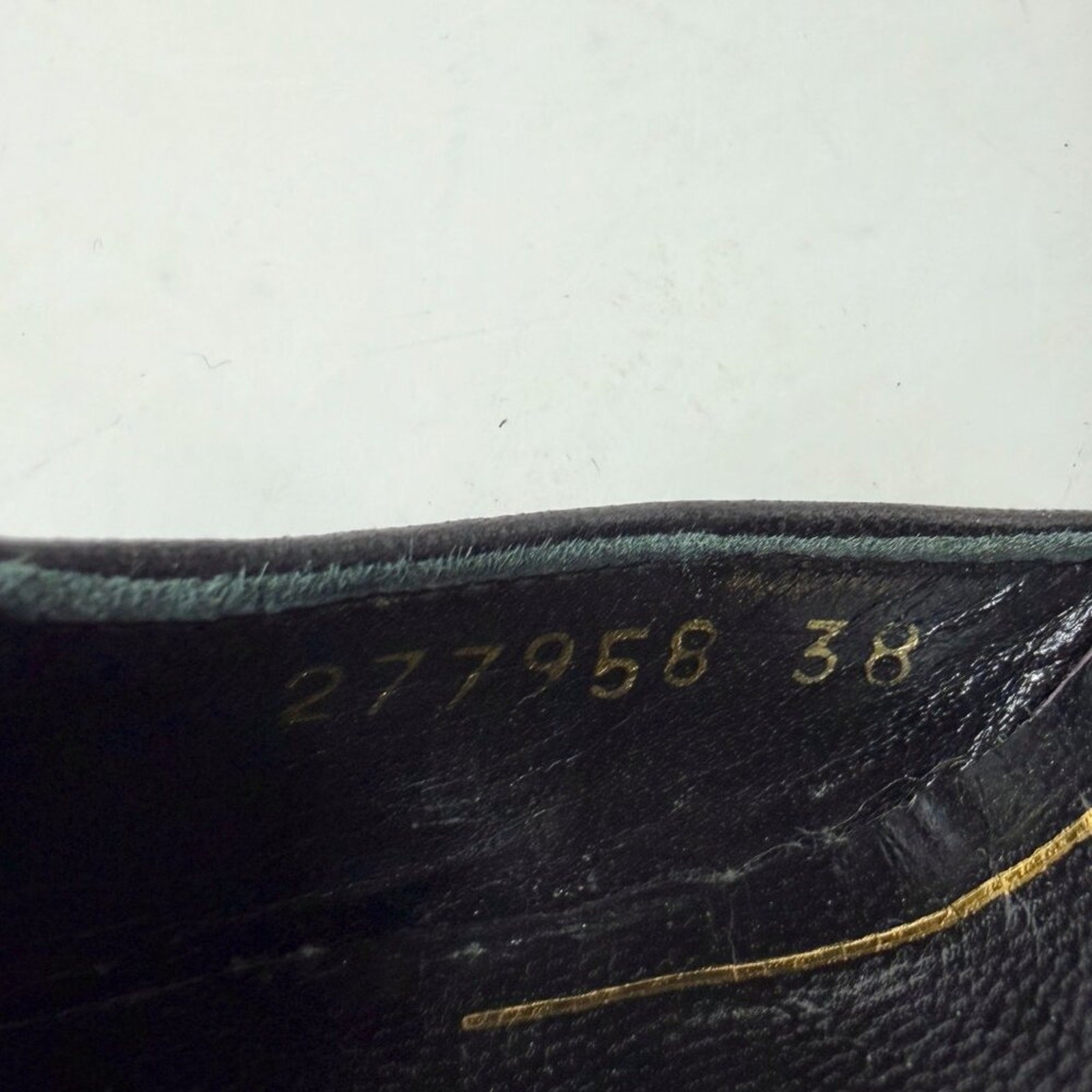 Retro Gucci Platform Heels Purple Python Size 38 … - image 8