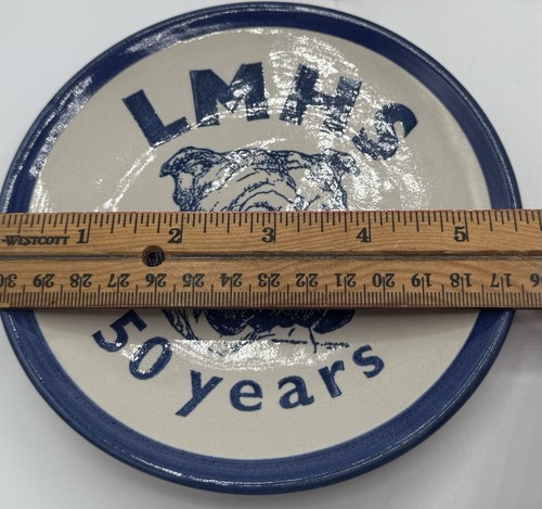 LMHS 50th BULLDOGS KENTUCKY LOUISVILLE STONEWARE COMMEMORATIVE PLATE 5.5” - Picture 3 of 3