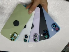 Back Glass Replacement Cover For iPhone 15 14 13 12 11 16 17 XR XS 8 Big Hole