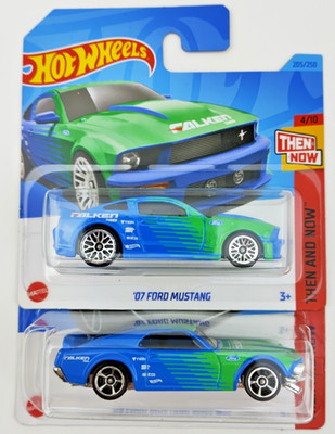 Hot Wheels 2x Ford Mustang Then and Now Falken 2023 #205/244 NEU OVP