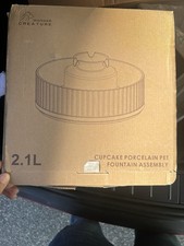 Cup Cake Cat Water Fountain Porcelain, Pet Fountain Pet Water Animal Cat Dog