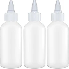 BRIGHTFROM Condiment Squeeze Bottles - 4 OZ Squirt Empty Bottles, Twist White 