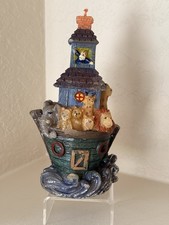 Vintage Noah&rsquo;s Ark Candle Hand Painted Various Animals Zebras Giraffe Elephant