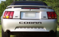 2001 Ford Mustang Cobra Bumper Insert Letters - Chrome Decals Stickers Svt 2001 Ford Mustang Cobra Bumper Insert Letters - Chrome Decals Stickers Svt
