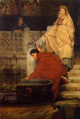 Sir Lawrence Tadema Boating 1868 17''x 22'' Archival Art Print
