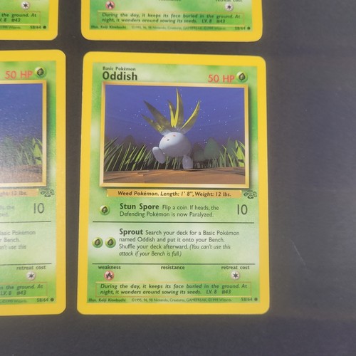 Juego de cartas coleccionables Pokémon - 4x extraño 58/64 - casi nuevo/lp - tipo hierba común selva vintage - 1999 - Imagen 4 de 9