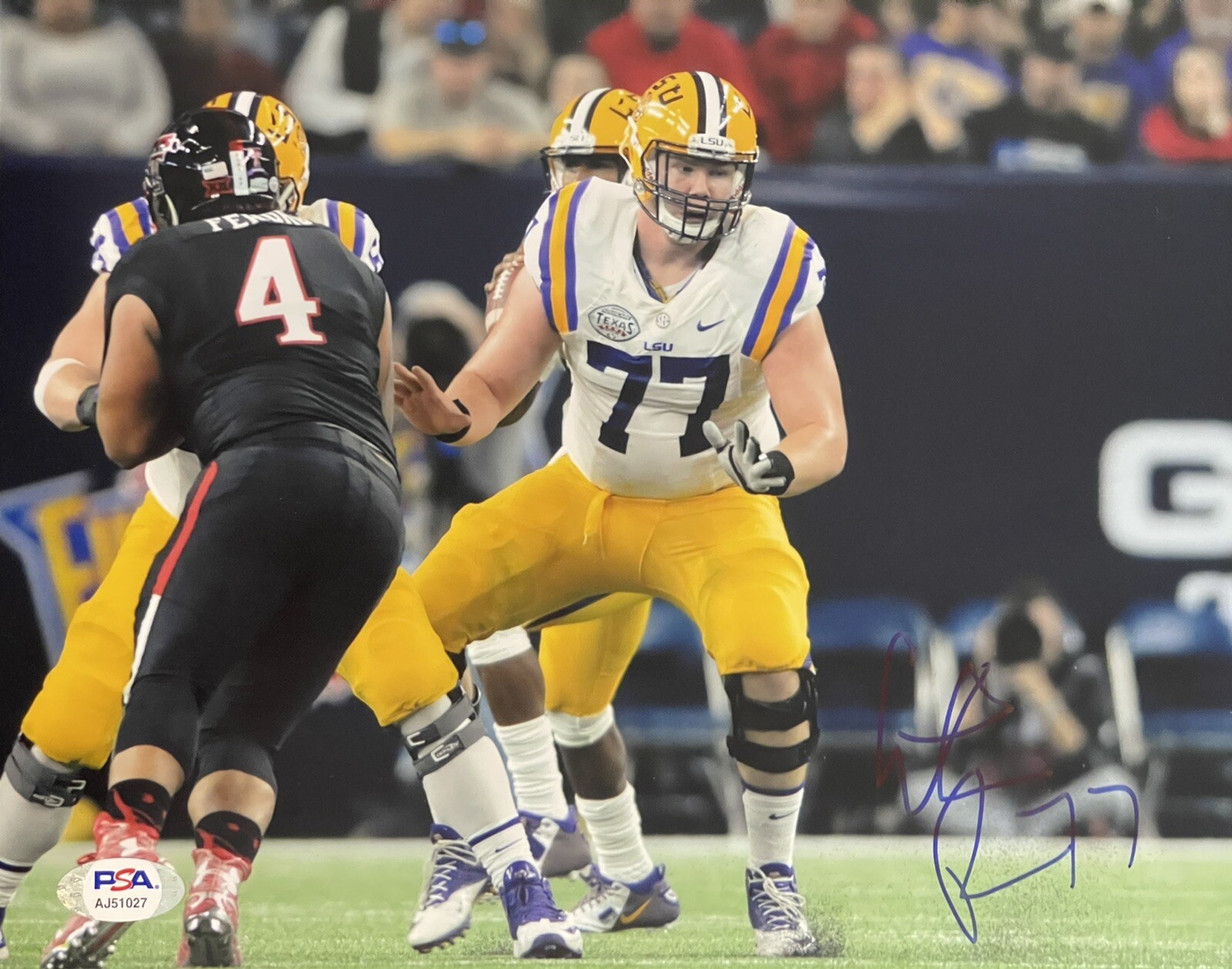 Ethan Pocic Signed Autographed Lsu Tigers Seahawks 8x10 Photo PSA/DNA 