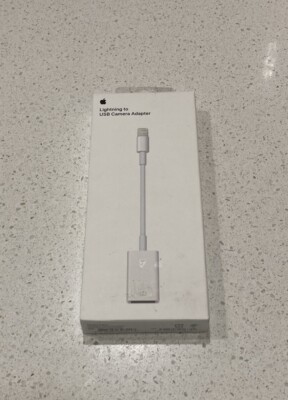 Apple Lightning to USB Camera Adapter For Iphone Ipad MD821AM/A, New