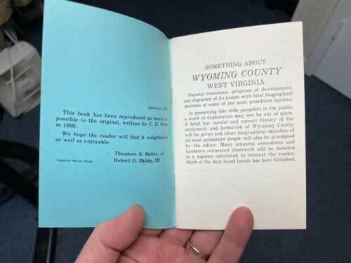 History/Genealogy Book - "Something About Wyoming County West Virginia" NOS - Picture 2 of 9
