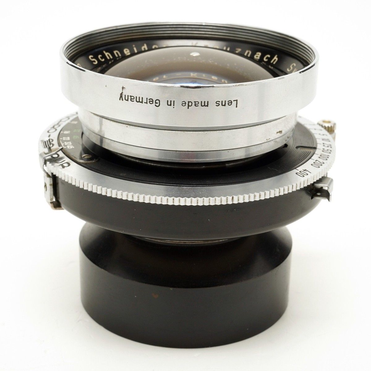 Schneider 210mm F/5.6, 370mm F/12 Symmar Convertible Synchro Lens - Compur 1