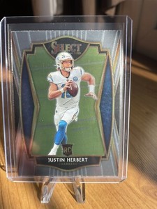 2020 Panini Select Premier Level Base Rookie Card #144 Justin Herbert RC