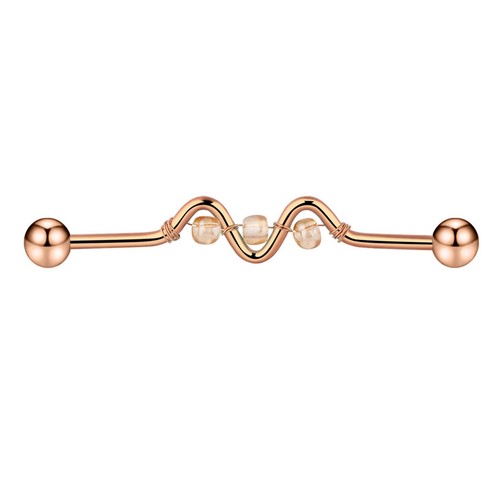 1PC 14G Multistyle Industrial Barbell Stainless Steel Cartilage Earring Piercing - Picture 64 of 90