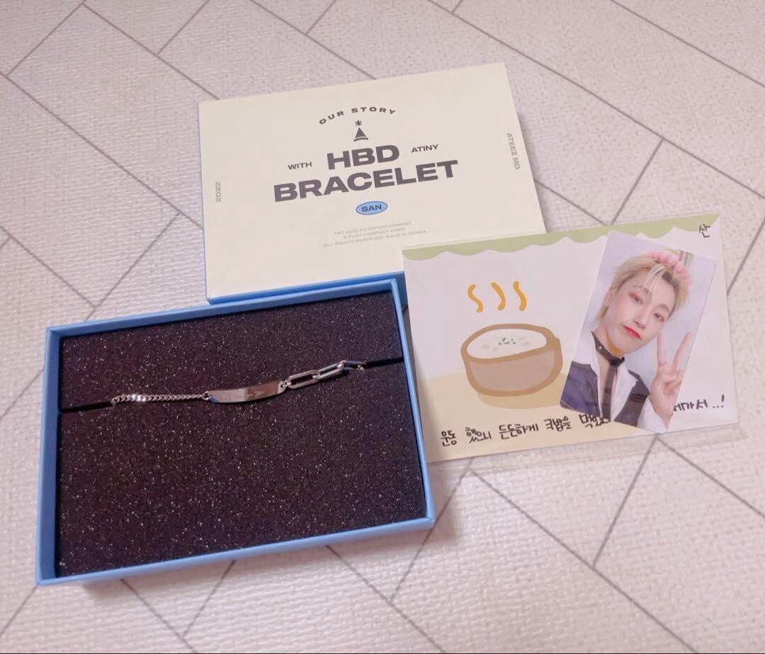 NEW ATEEZ San Happy Birthday HBD MD Official Bracelet