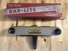 Vintage SMITH VICTOR BAR-LITE Photography Light 2 Bulb Model No. L-2 W/Box
