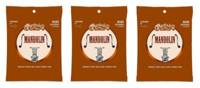 Martin M400 Mandolin Strings, Light (10-34) (3-Pack)