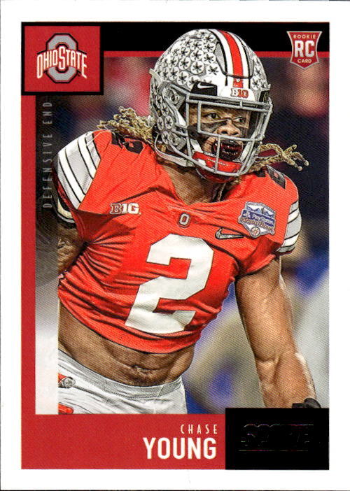 2020 Score Chase Young #338 Ohio State Buckeyes 11F