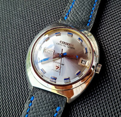 Citizen Crystal Seven ACSS 2814-Y Custom 27 Jewels Sunburst dial