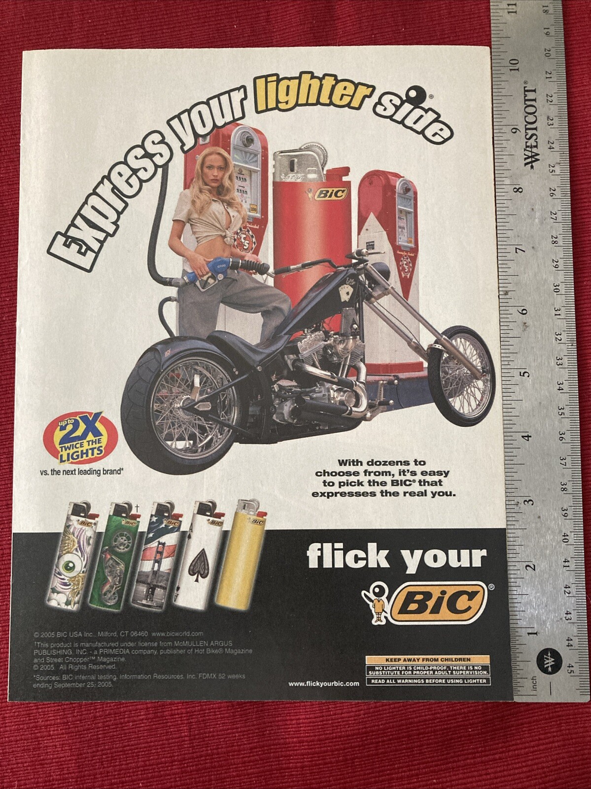 Sexy Motorcycle Woman 2005 Print Ad