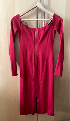 Alice + Olivia red Dress with straps long sleeves Size 2 NEW with TAGS |  eBay