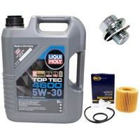 MotoröL Set 5W-30 5 Liter + ÖLfilter + Schraube FüR Toyota Avensis Auris RAV 4