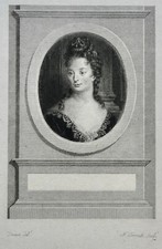 PAULINE DE SIMIANE (1674-1737), PORTRAIT ENGRAVING 19th COUNTESS DE GRIGNAN